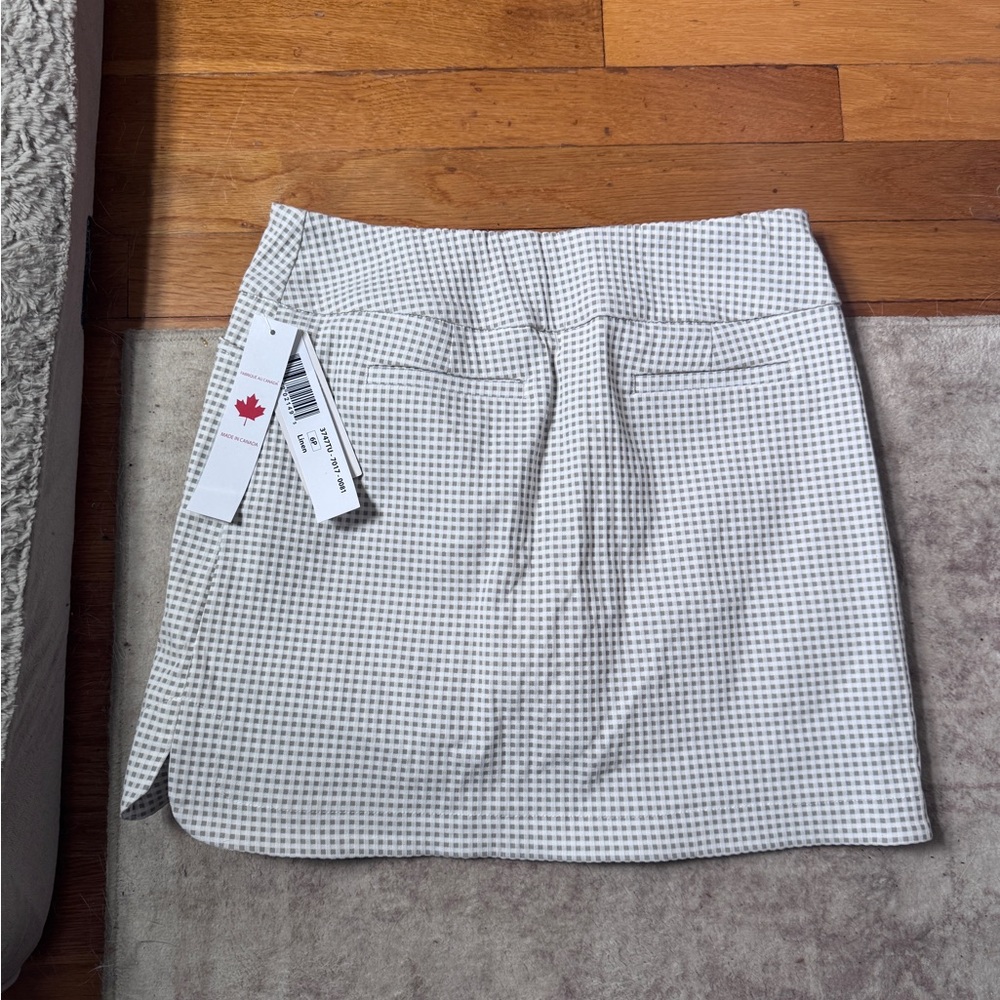 White Checkered Women's Skirt